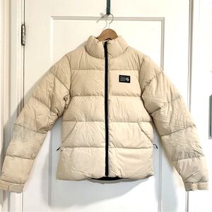 NWT Mountain Hardwear Nevadan Down Parker White Ivory Size S